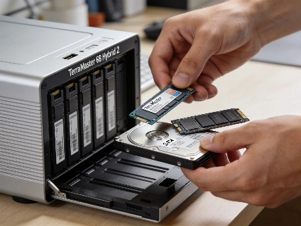 TerraMaster D8 Hybrid 2: SATA and NVMe drives together in one box QWERTYmag