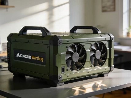 Corsair Warthog shakes up PC cases with military looks and steel build QWERTYmag