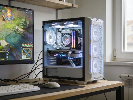 Sconto di 370 euro sul PC gaming ABS Cyclone Aqua con RTX 5060 Ti QWERTYmag