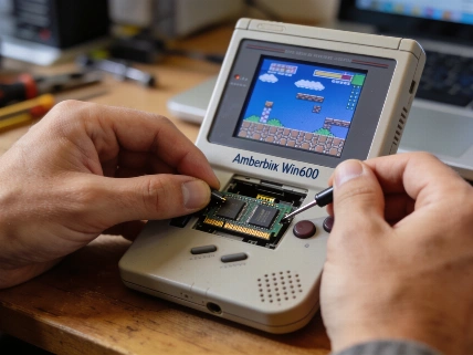 Ambernick Win600: A budget handheld reborn for retro and indie gaming QWERTYmag
