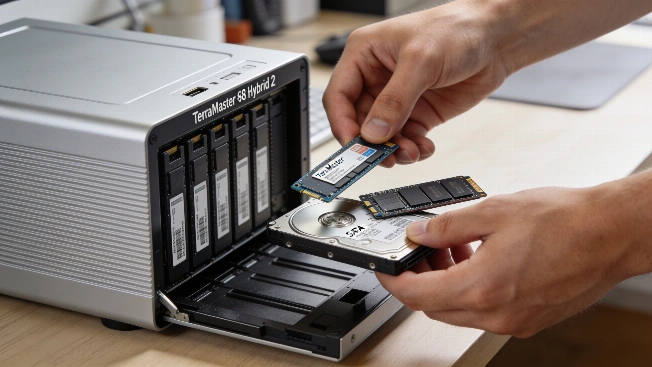 TerraMaster D8 Hybrid 2: SATA and NVMe drives together in one box QWERTYmag