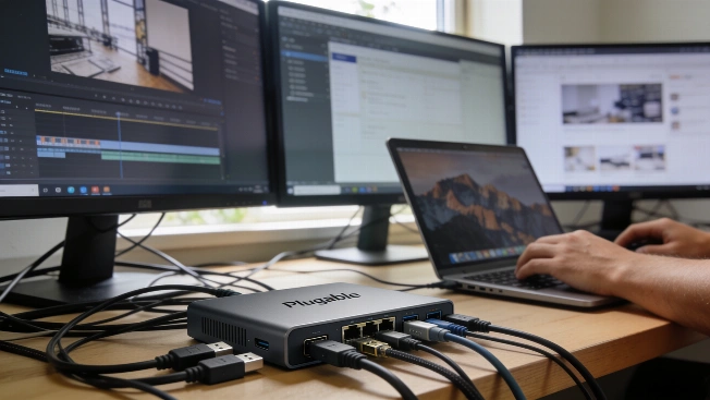 Plugable UD-MSTH3: tre monitor su USB-C senza Thunderbolt o driver QWERTYmag