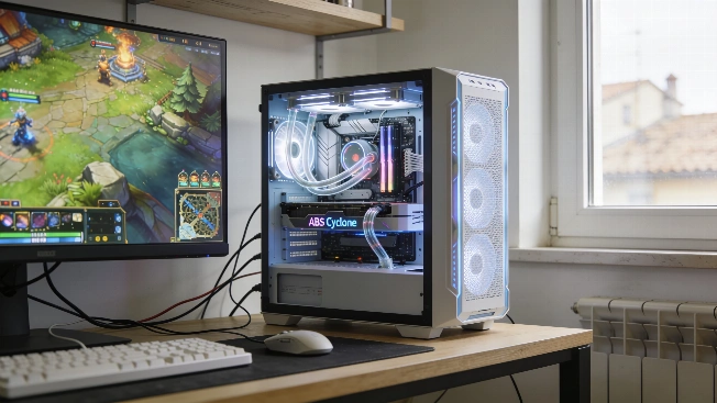 Sconto di 370 euro sul PC gaming ABS Cyclone Aqua con RTX 5060 Ti QWERTYmag