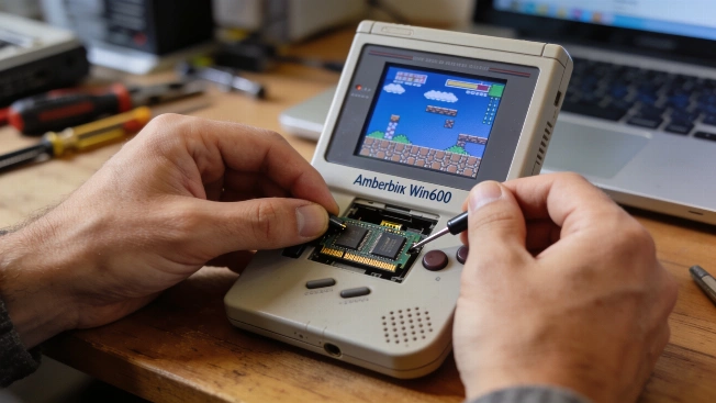 Ambernick Win600: A budget handheld reborn for retro and indie gaming QWERTYmag